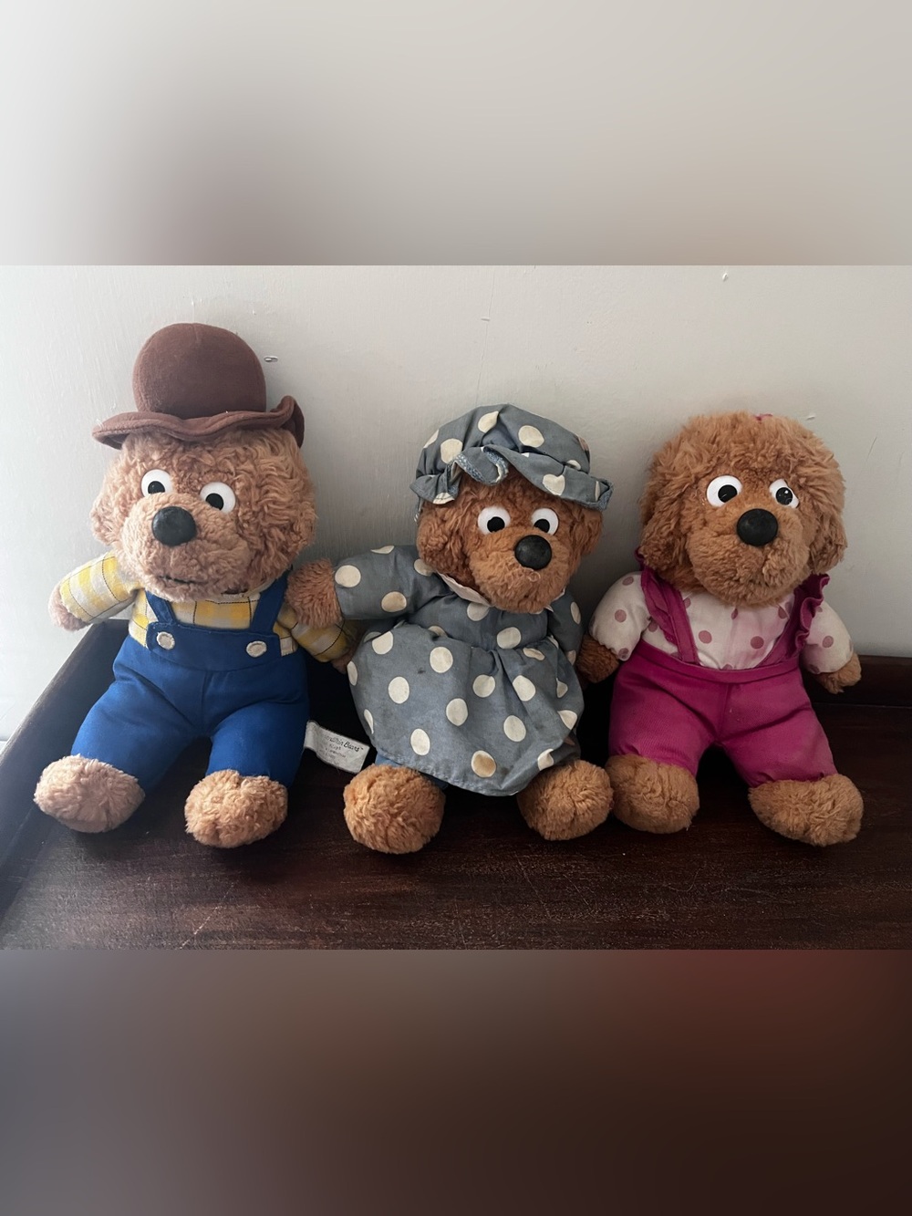 Vintage Berenstain Bears Mama Papa Sister Plush Toys